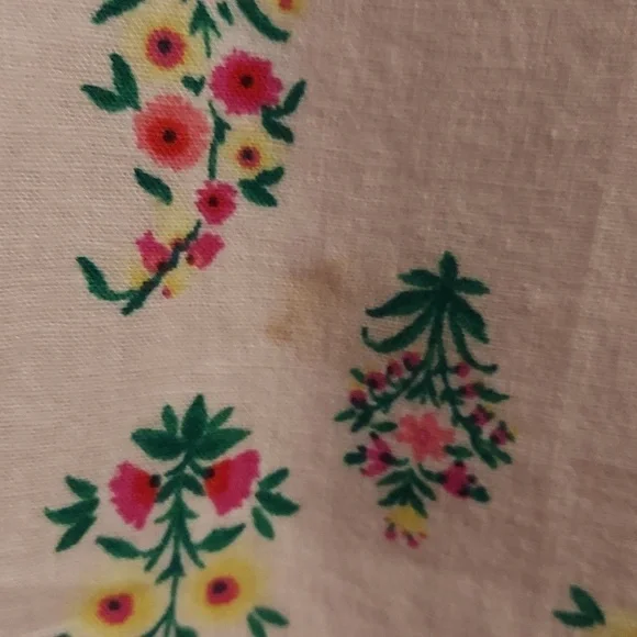 ANN TAYLOR Floral Linen Blend Lined Pink Dress - Picture 13 of 13